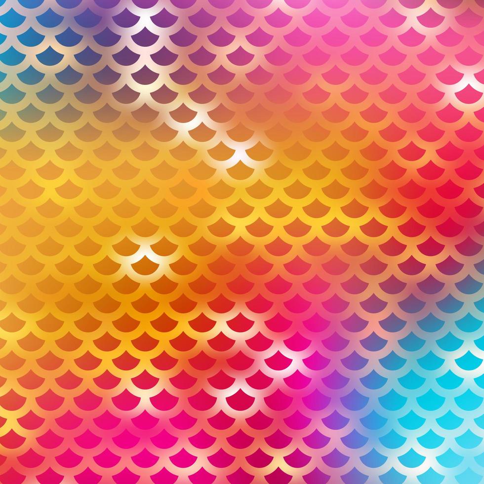 Mermaid scales pattern with gradient colorful photo