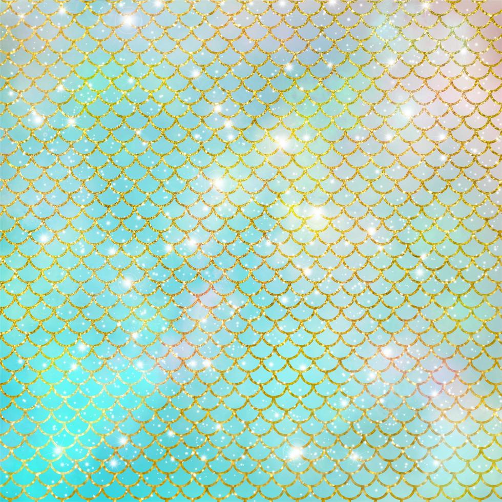 Mermaid scale pattern gold with sparkle gradient color background photo