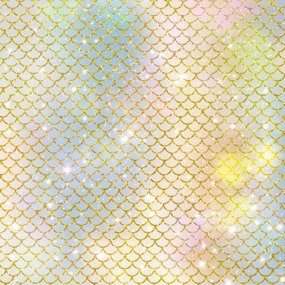 Mermaid scale pattern gold with sparkle gradient color background photo