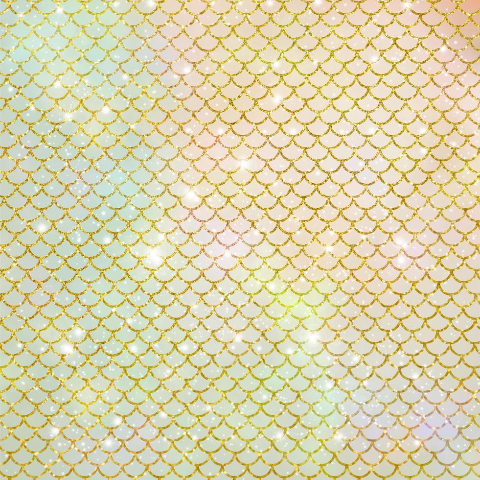 Mermaid scale pattern gold with sparkle gradient color background photo