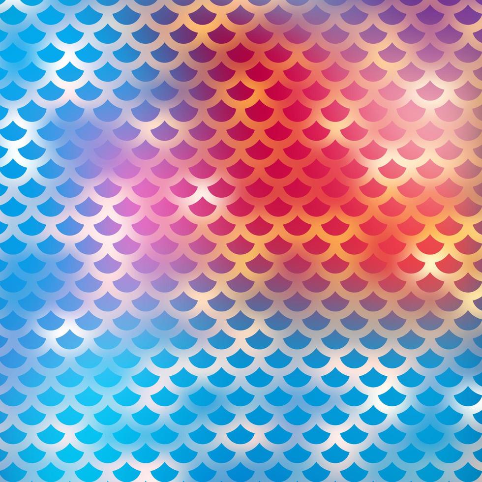 Mermaid scales pattern with gradient colorful photo