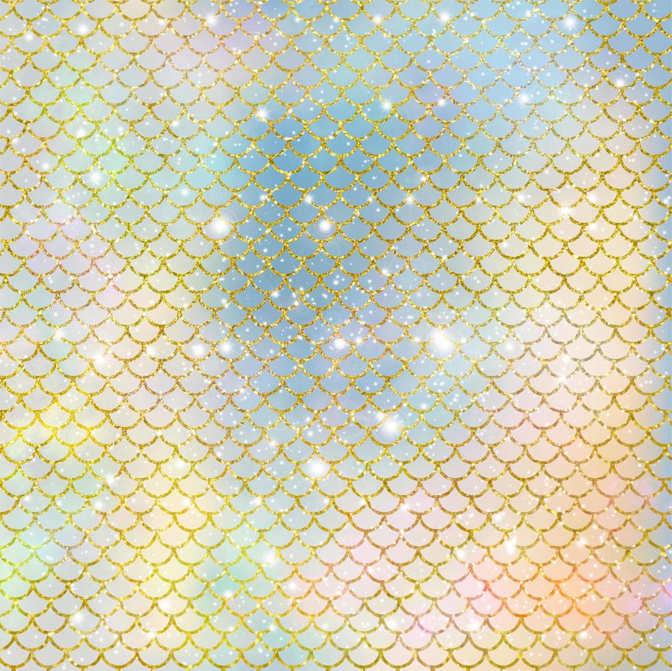 Mermaid scale pattern gold with sparkle gradient color background photo