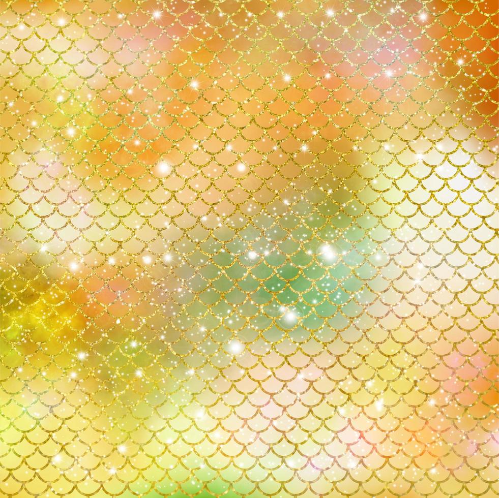 mermaid-scale-pattern-gold-with-sparkle-gradient-color-background