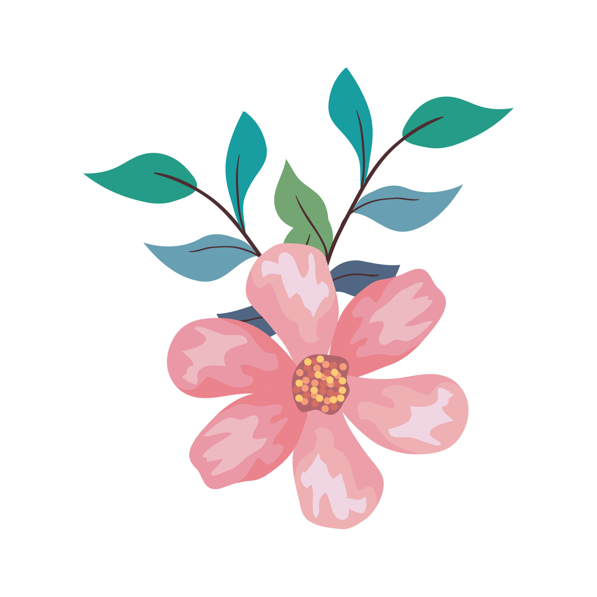 Aggregate 141+ pink flower drawing latest - vietkidsiq.edu.vn