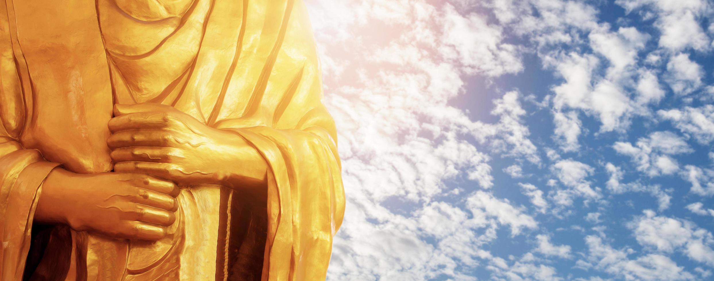 Buddha with the sky. photo