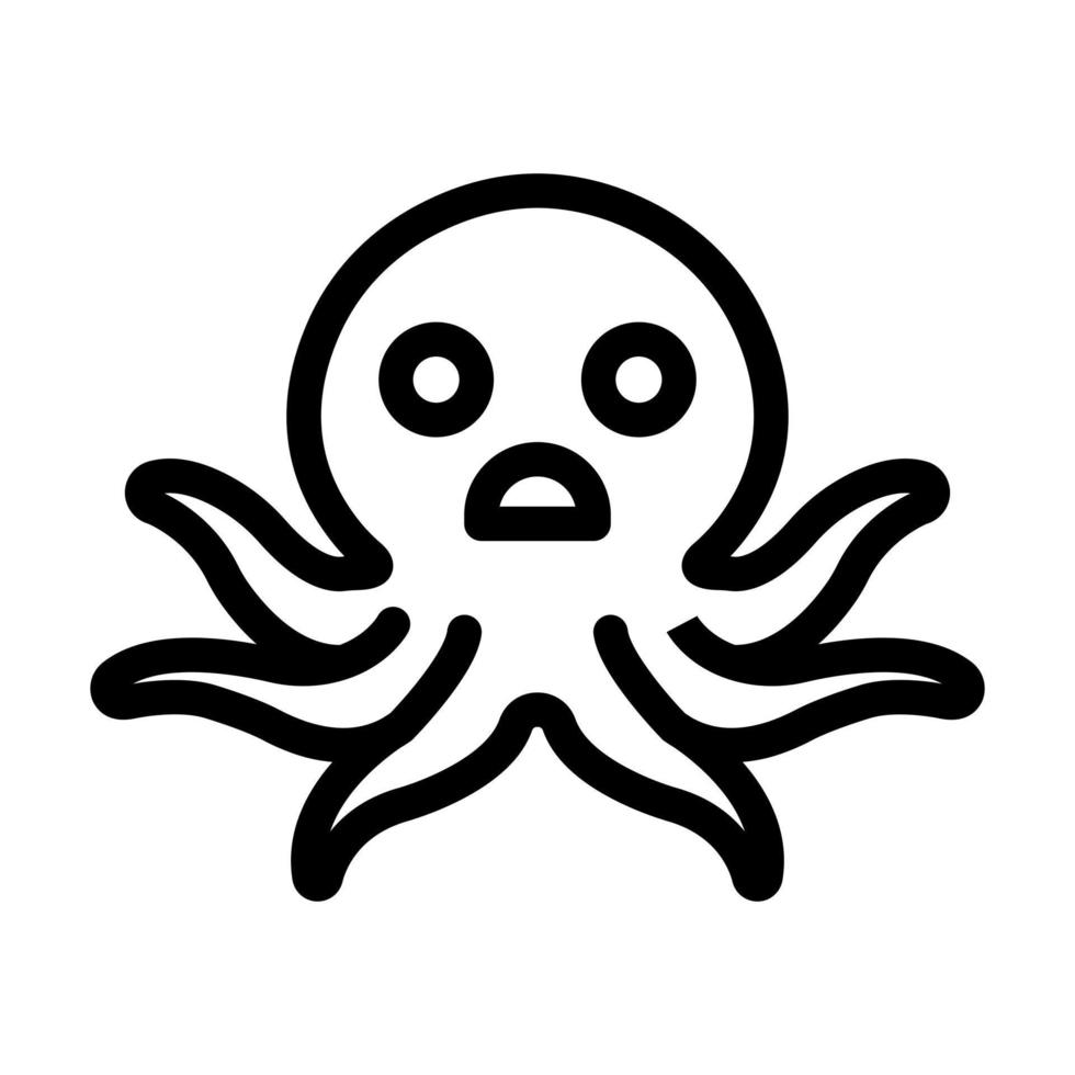 diseño de icono de pulpo vector