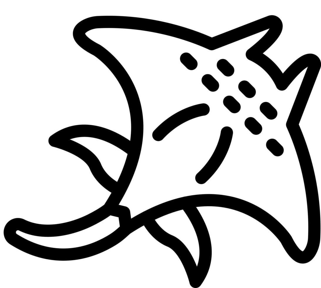 diseño de icono de mantarraya vector