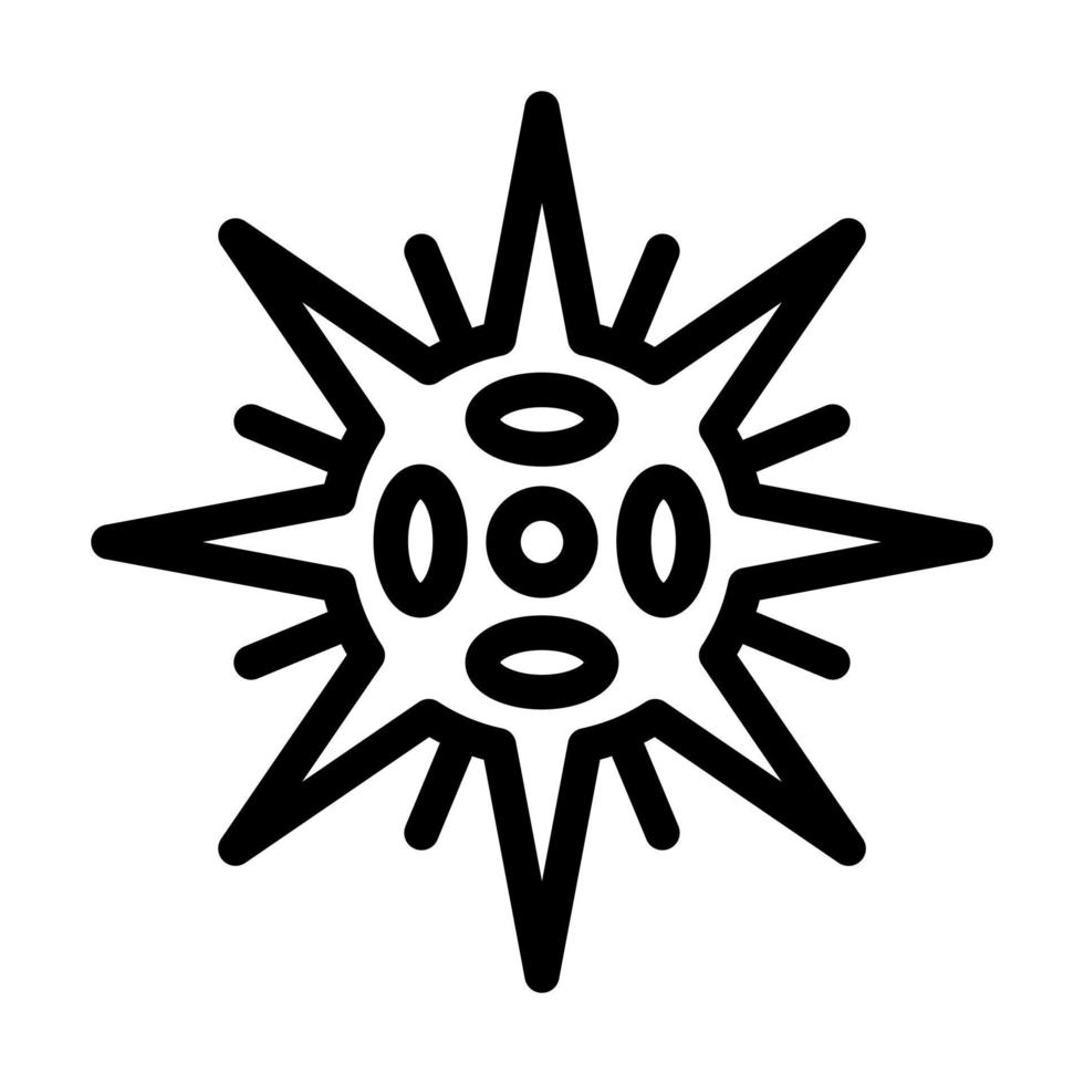 Sea Urchin Icon Design vector