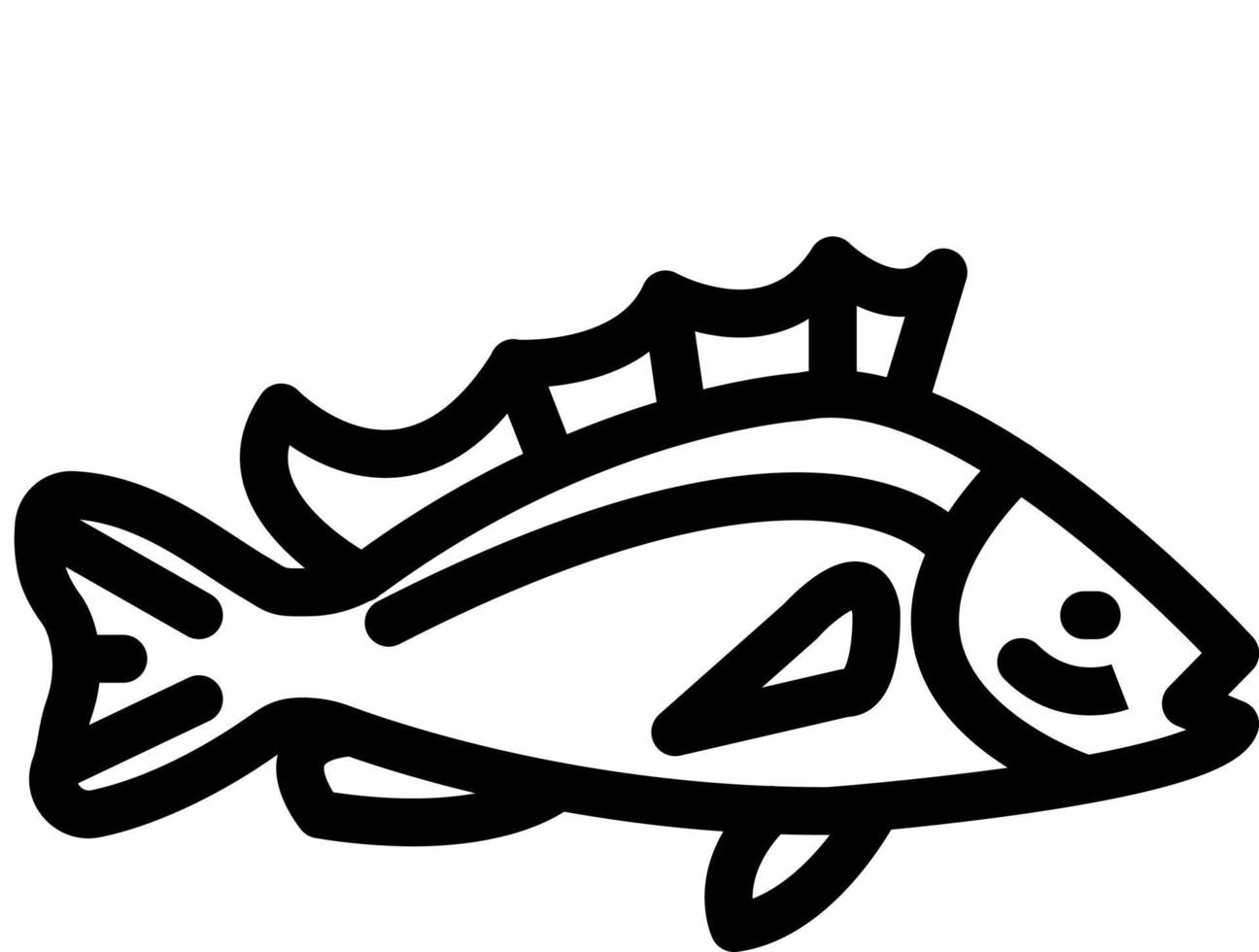 Rockfish Icon Design vector