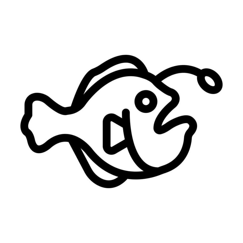 Anglerfish Icon Design vector