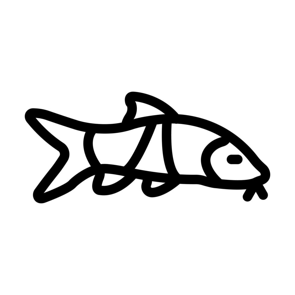 Clown Loach Icon Design vector