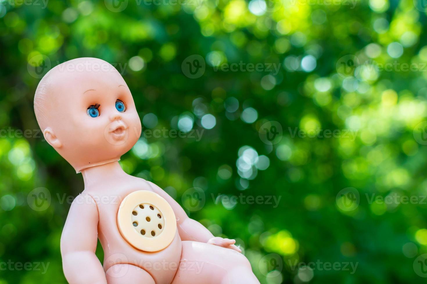 An old broken doll from the USSR photo