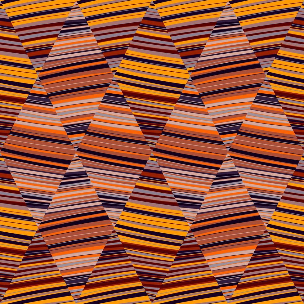 Decorative vintage wave lines seamless patern. Geometric striped mosaic tile ornament. vector