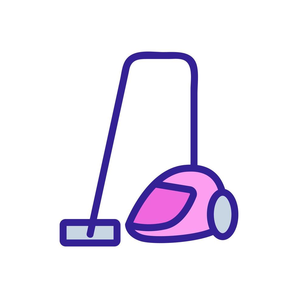 Modern vacuum cleaner icon vector. Isolated contour symbol illustration vector