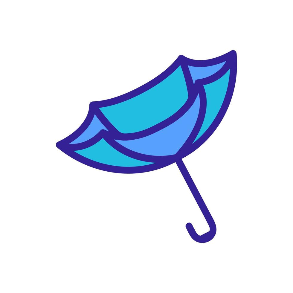 inside-out umbrella icon vector outline illustration