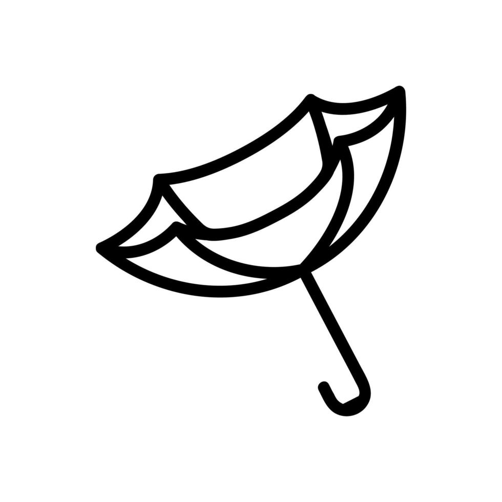 inside-out umbrella icon vector outline illustration