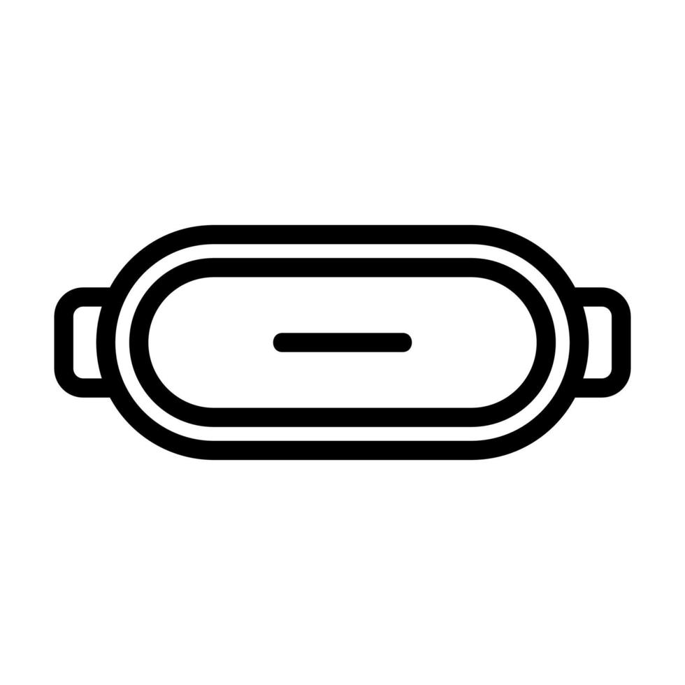 Computer glasses icon vector. Isolated contour symbol illustration vector