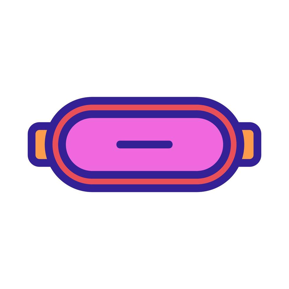 Computer glasses icon vector. Isolated contour symbol illustration vector