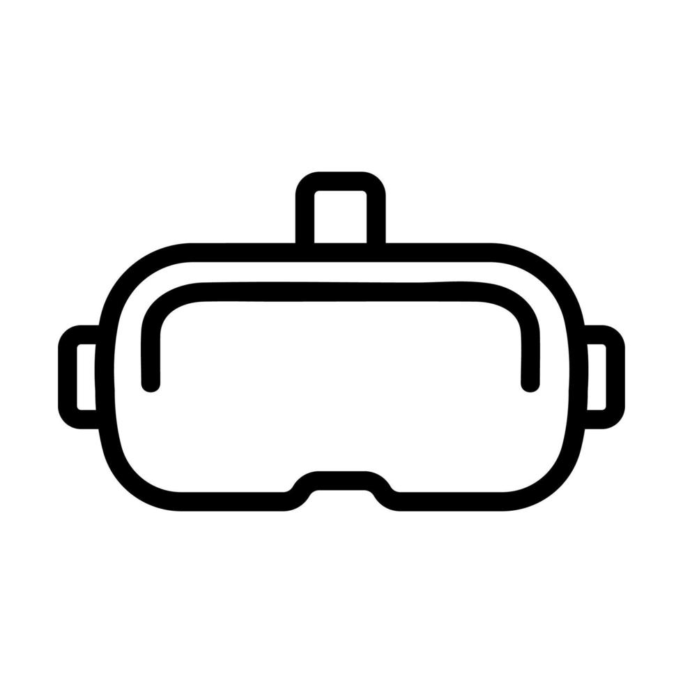 Computer glasses icon vector. Isolated contour symbol illustration vector