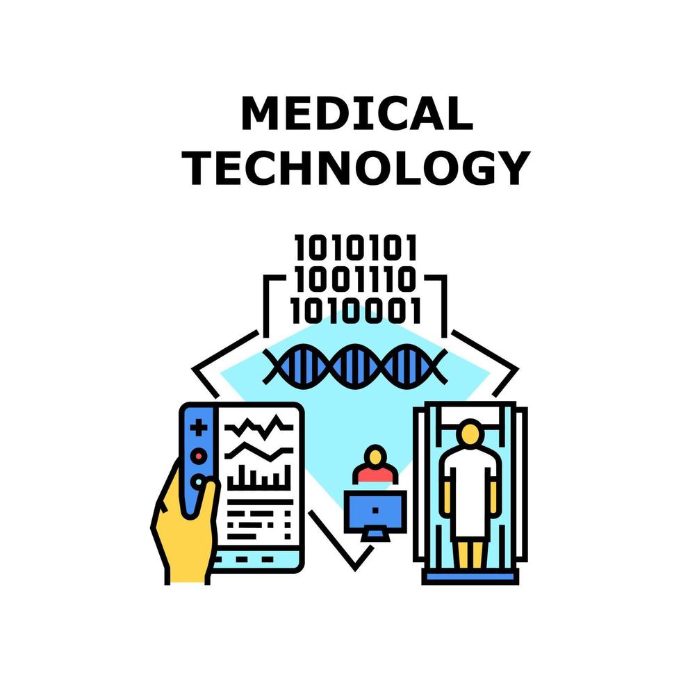 ilustración de concepto de vector de tecnología médica