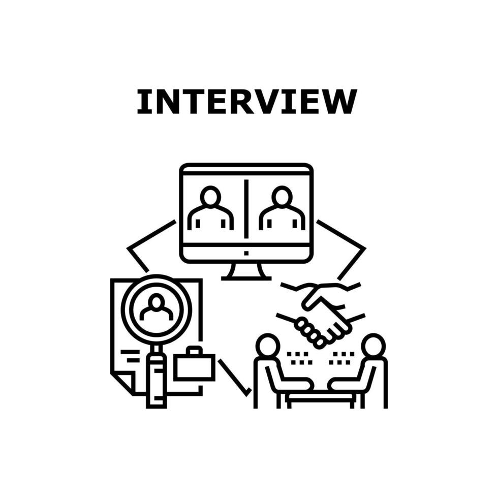 Interview Candidate Vector Concept Illustration