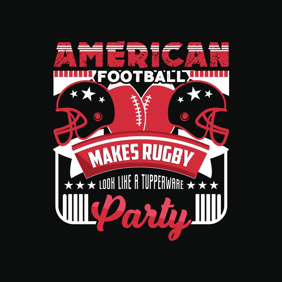 American Football T-shirt Design vector