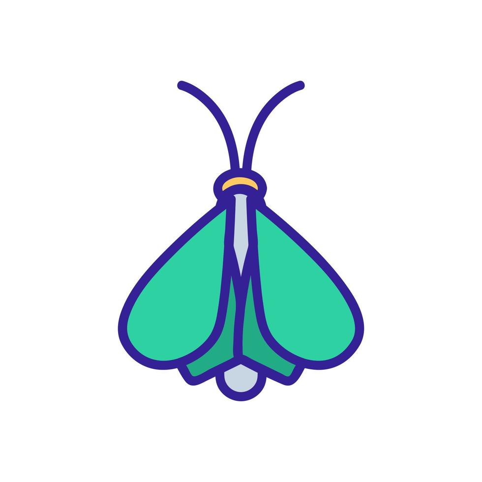 Moth icon vector. Isolated contour symbol illustration vector