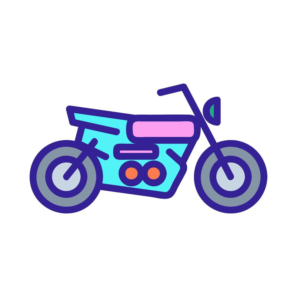 motorcycle icon vector. Isolated contour symbol illustration vector