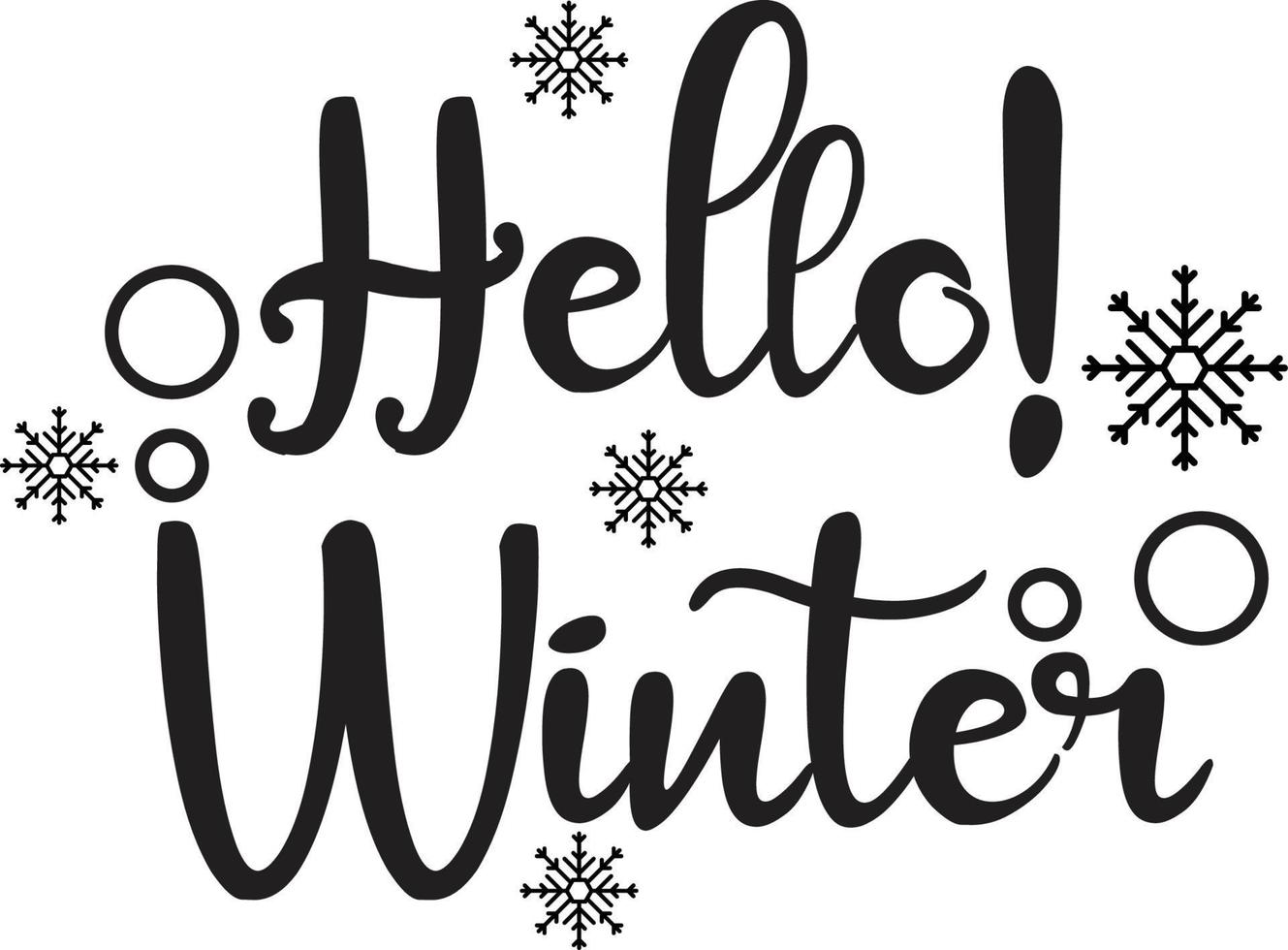 Winter T-shirt Design vector