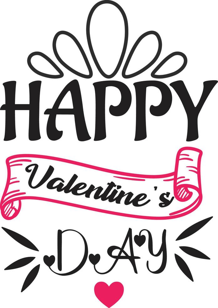 Valentine T-shirt Design vector