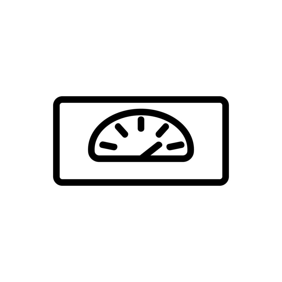 Weight indicator icon vector. Isolated contour symbol illustration vector