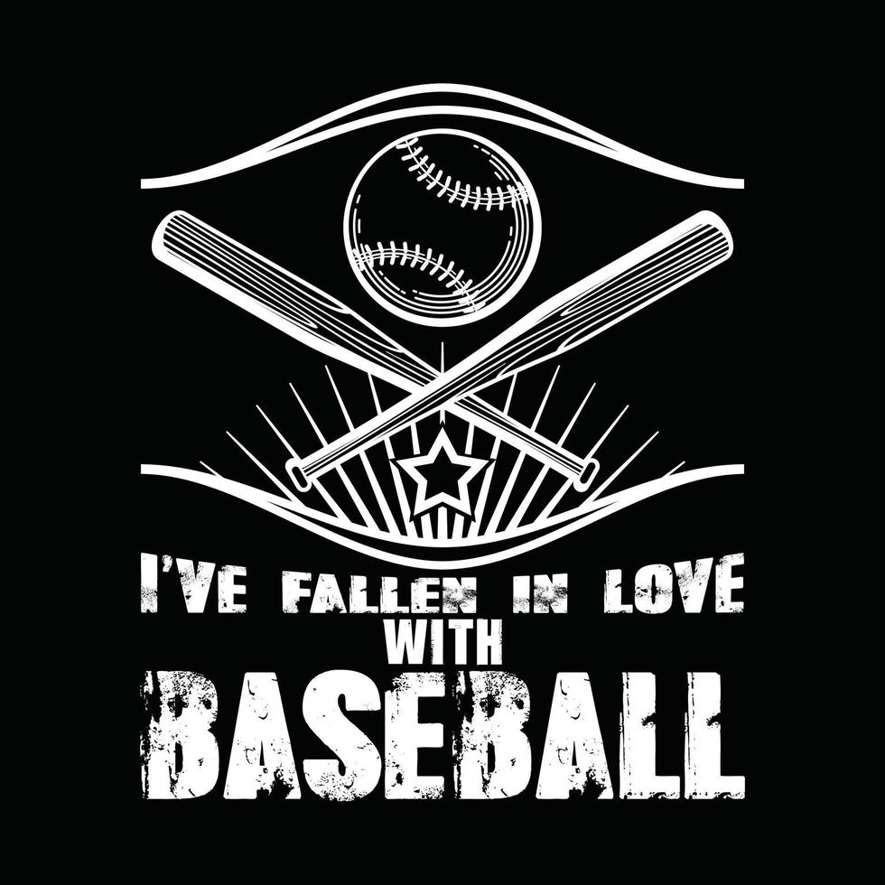 Baseball T-shirt Design vector