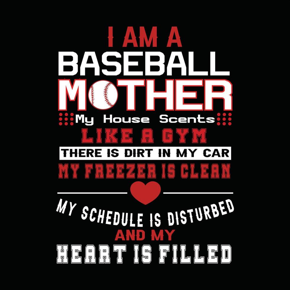 Baseball T-shirt Design vector