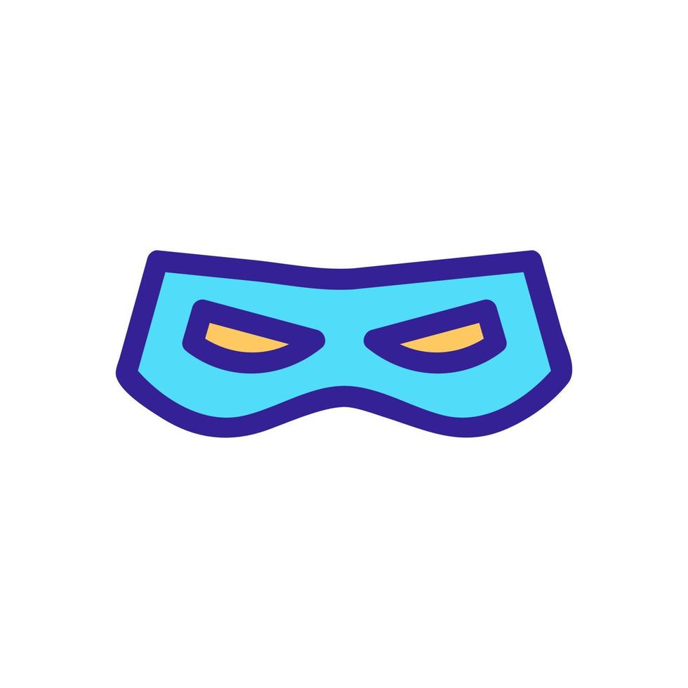 Super Hero Mask Icon Vector. Isolated contour symbol illustration vector