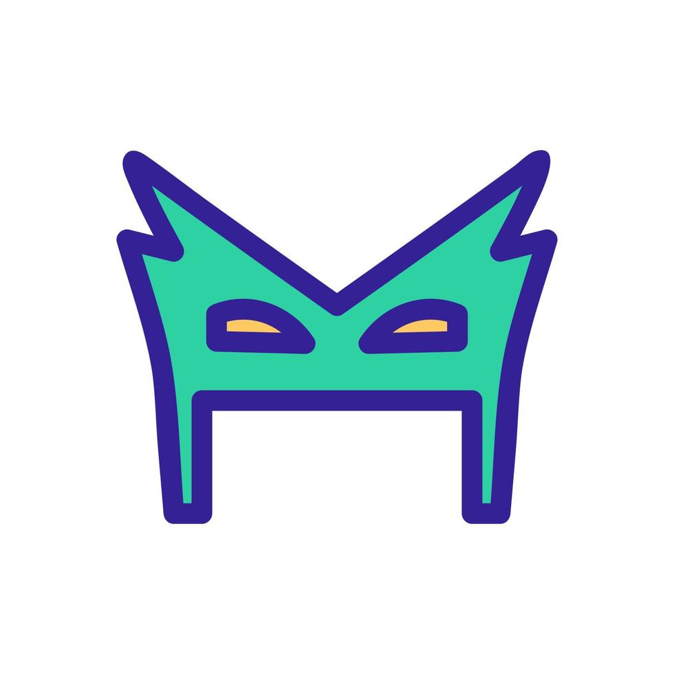 Super Hero Mask Icon Vector. Isolated contour symbol illustration vector