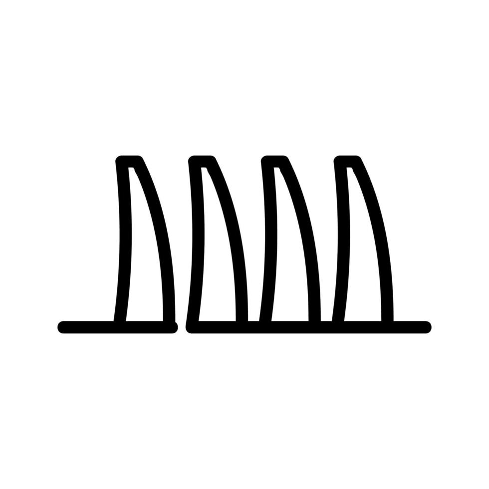 individual blades of grass icon vector outline illustration 18775250