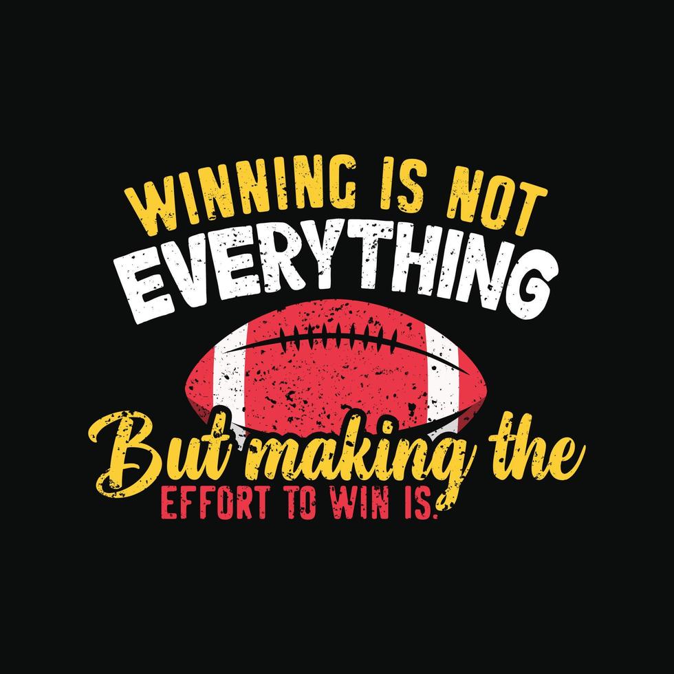American Football T-shirt Design vector