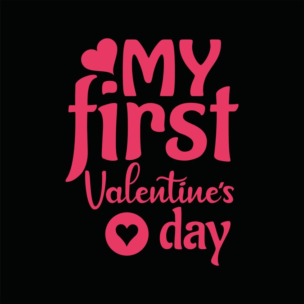 Valentine T-shirt Design vector