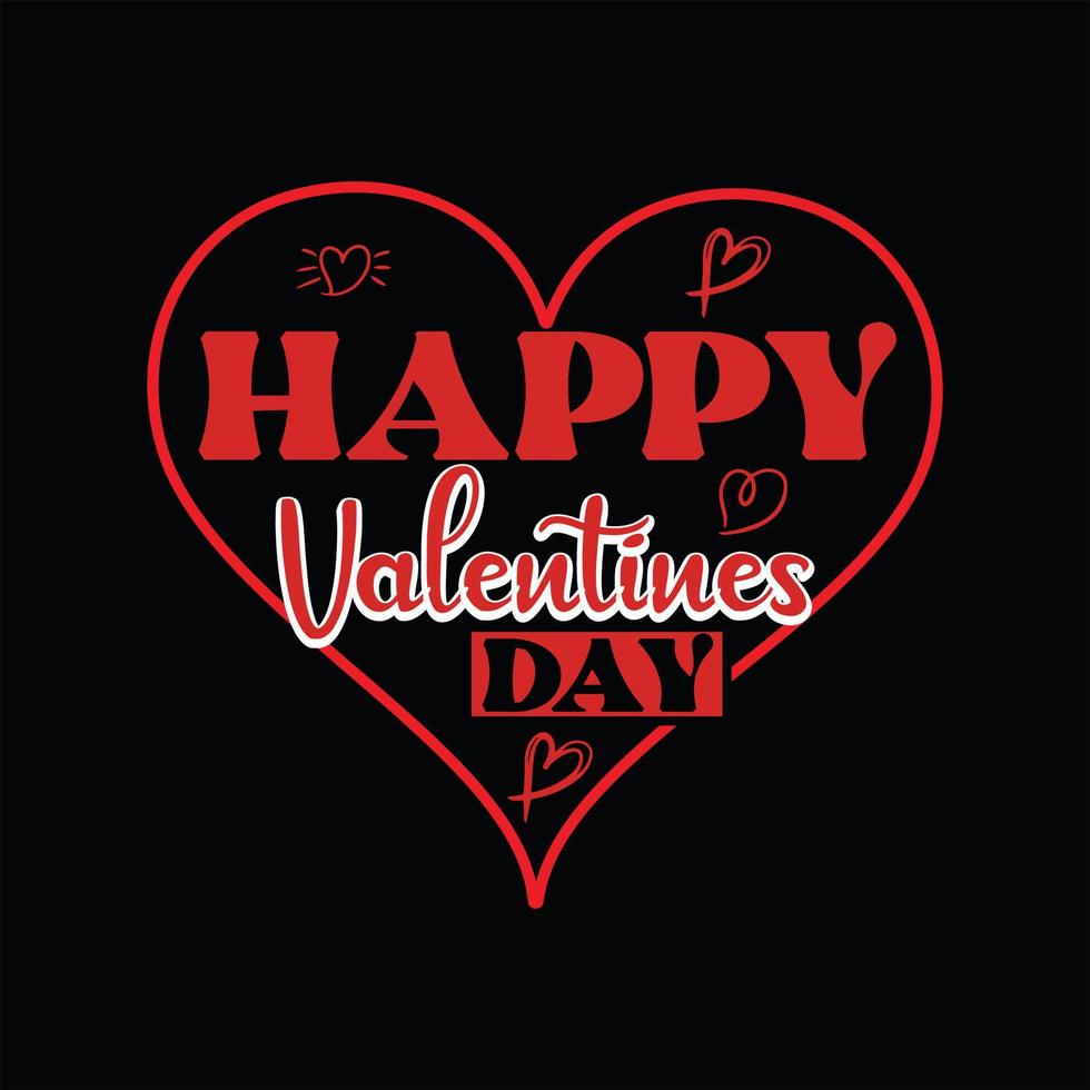 Valentine T-shirt Design vector