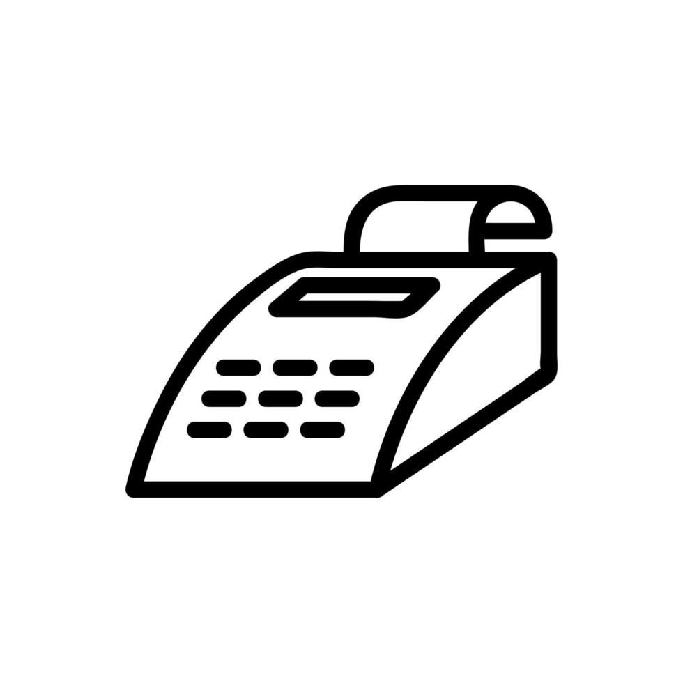 vector de icono de fax. ilustración de símbolo de contorno aislado