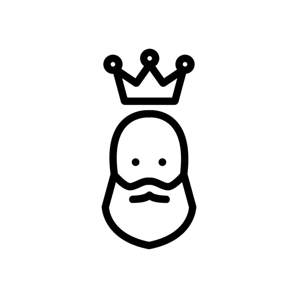 dressing crown on saint icon vector outline illustration