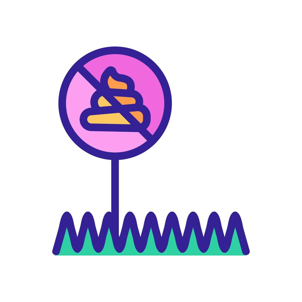 individual bushes of field icon vector outline illustration