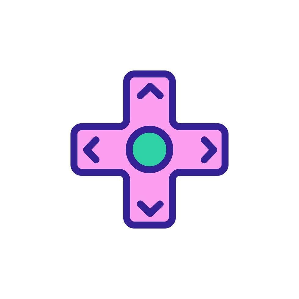 Control game icon vector. Isolated contour symbol illustration vector