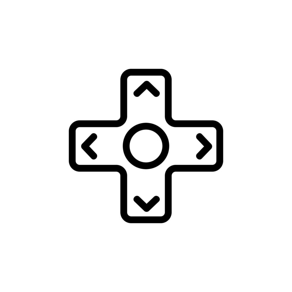 Control game icon vector. Isolated contour symbol illustration vector