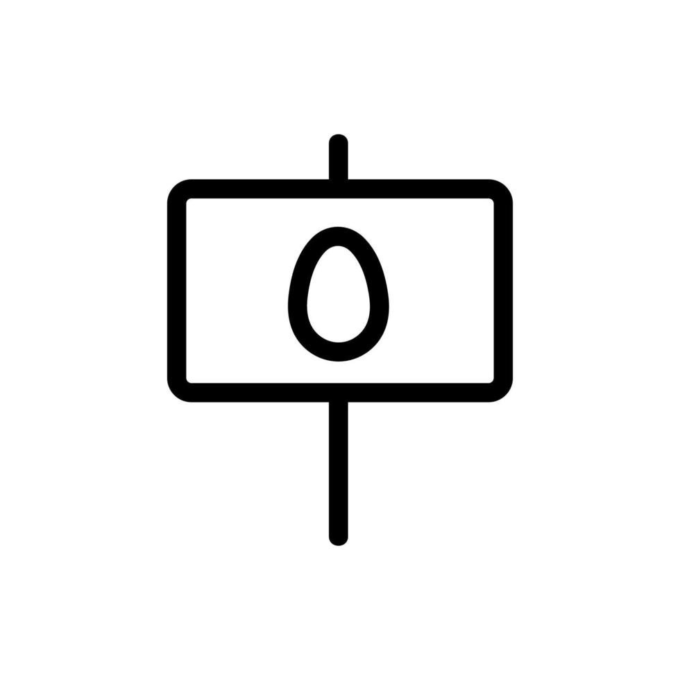 mailbox icon vector. Isolated contour symbol illustration vector
