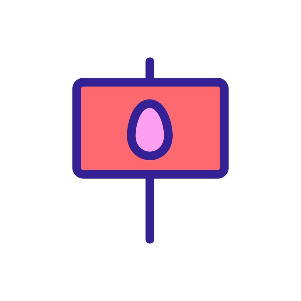 mailbox icon vector. Isolated contour symbol illustration vector