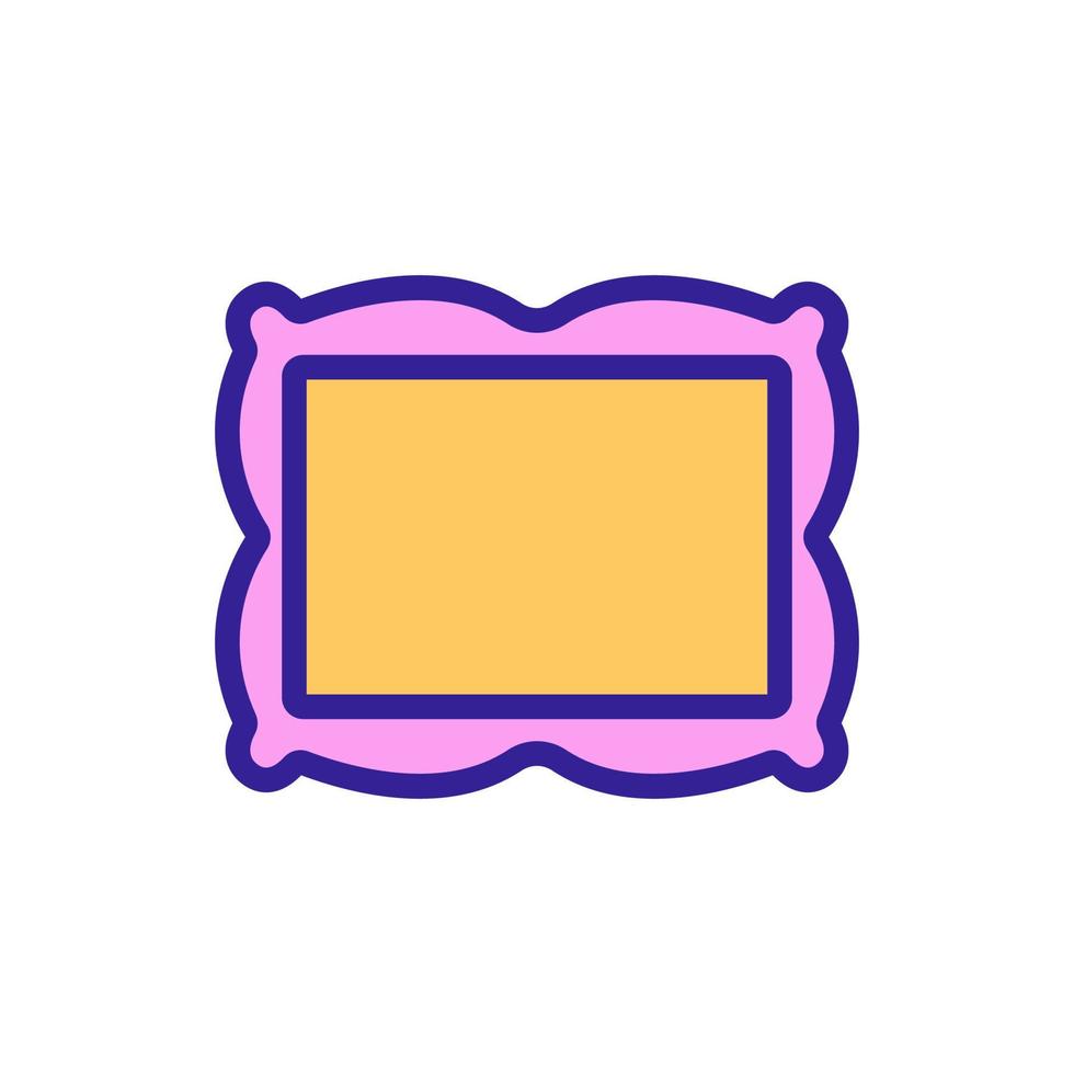 Picture in the frame of the icon vector. Isolated contour symbol illustration vector