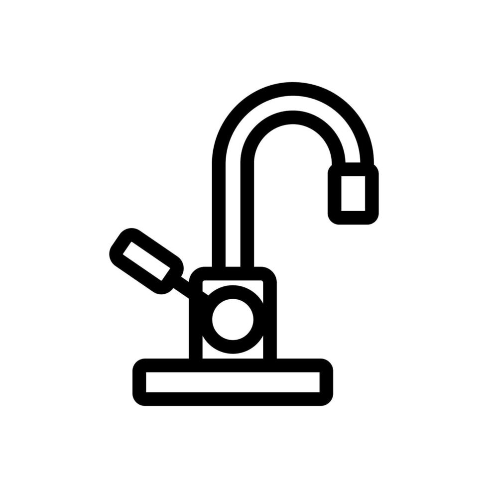 Water mixer icon vector. Isolated contour symbol illustration vector