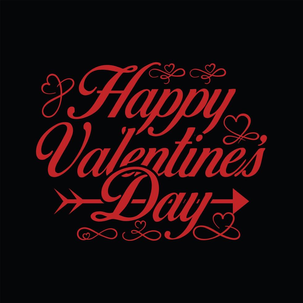 Valentine T-shirt Design vector