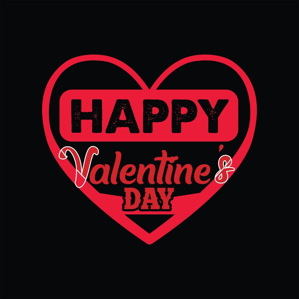 Valentine T-shirt Design vector